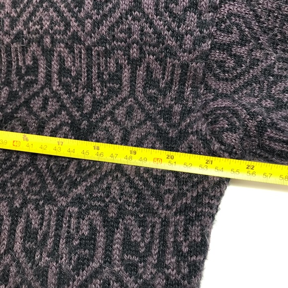 Alpaca Nature Purple Alpaca Wool Fully Lined Front Zip Sweater Jacket Size L - Picture 15 of 16